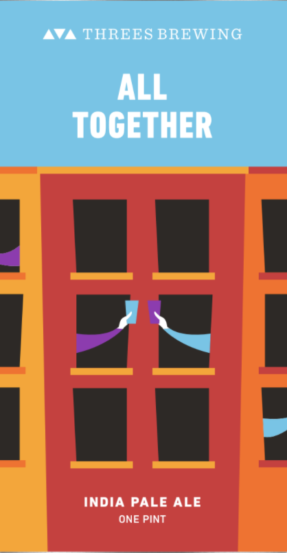 Threes + Other Half All Together beer Label Full Size