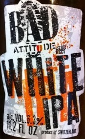 Bad Attitude White IPA beer Label Full Size