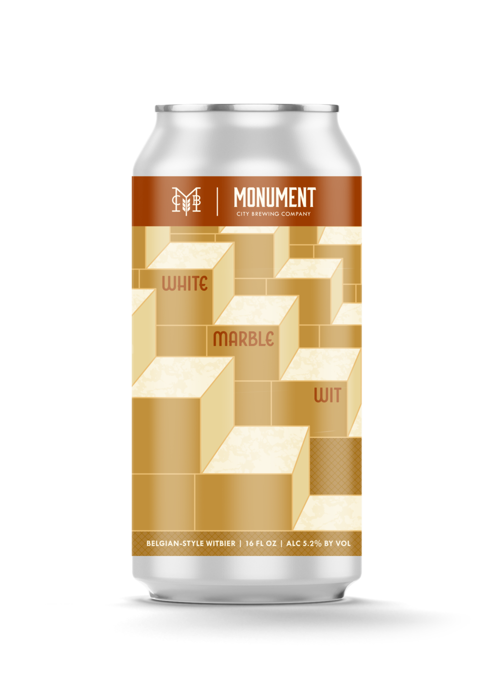 Monument City White Marble Wit beer Label Full Size