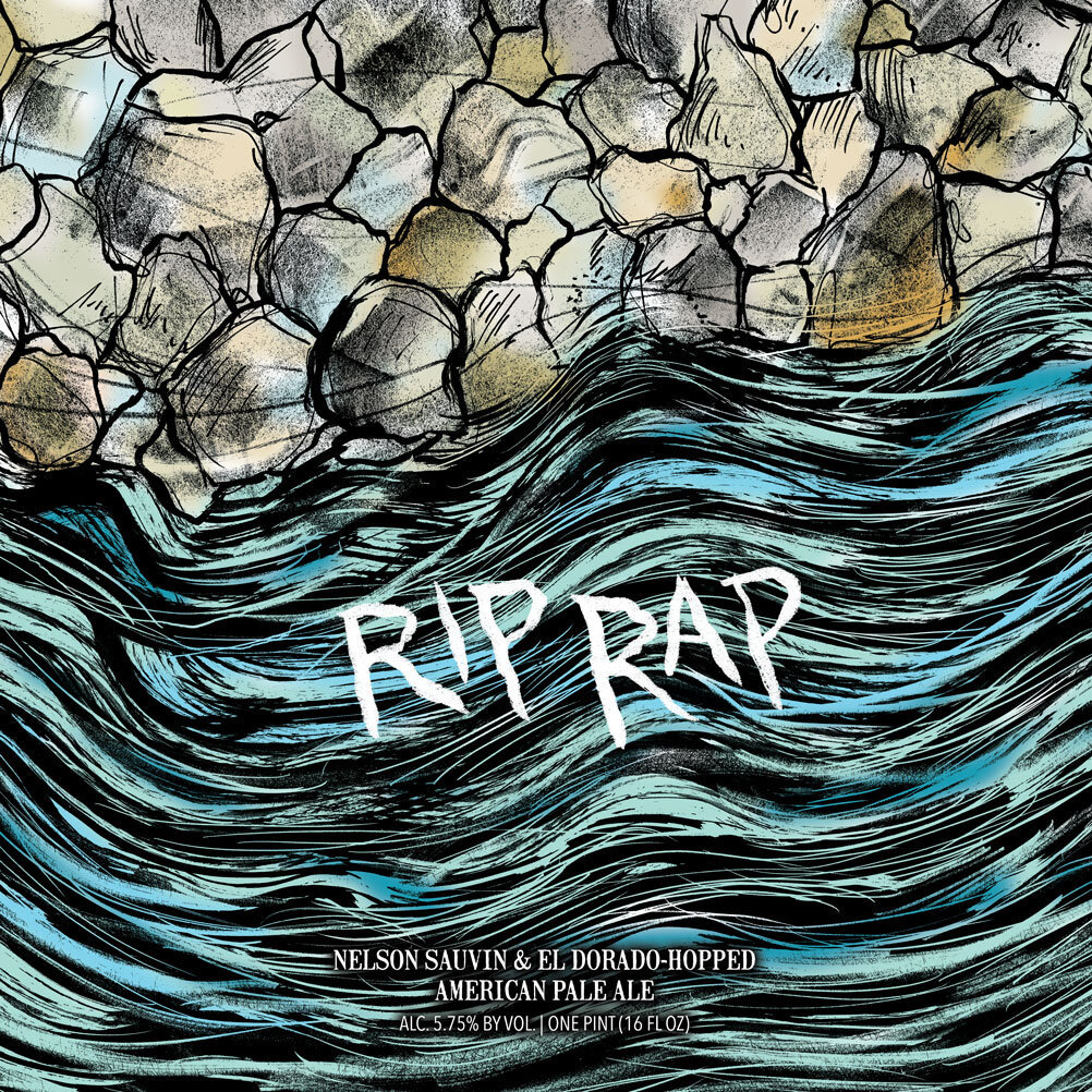 Hop Butcher for the World Riprap beer Label Full Size