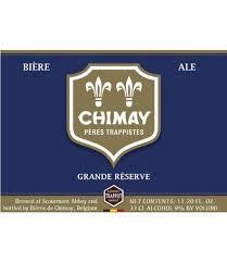 Chimay Grande Réserve (Blue) beer Label Full Size
