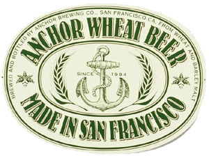 Anchor Wheat beer Label Full Size