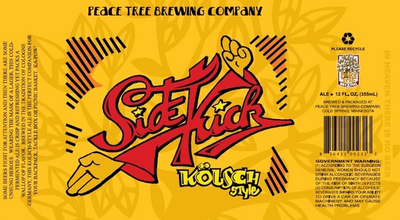 Peace Tree Sidekick beer Label Full Size