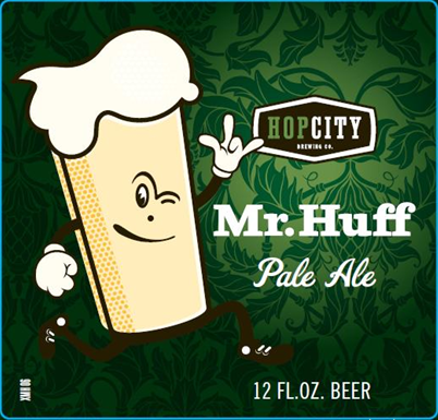 Hop City Mr. Huff beer Label Full Size
