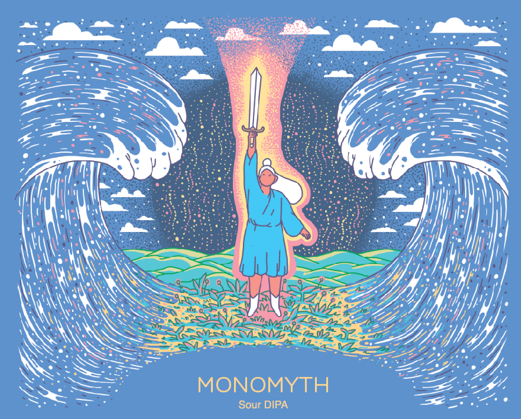 Hudson Valley Monomyth beer Label Full Size