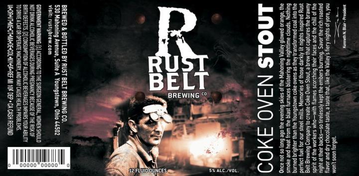 Rust Belt Coke Oven Stout beer Label Full Size