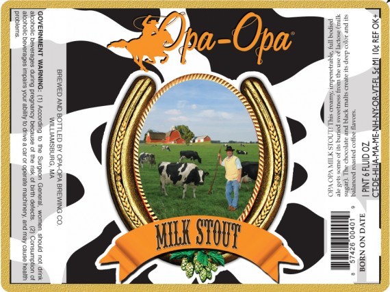 Opa Opa Milk Stout beer Label Full Size