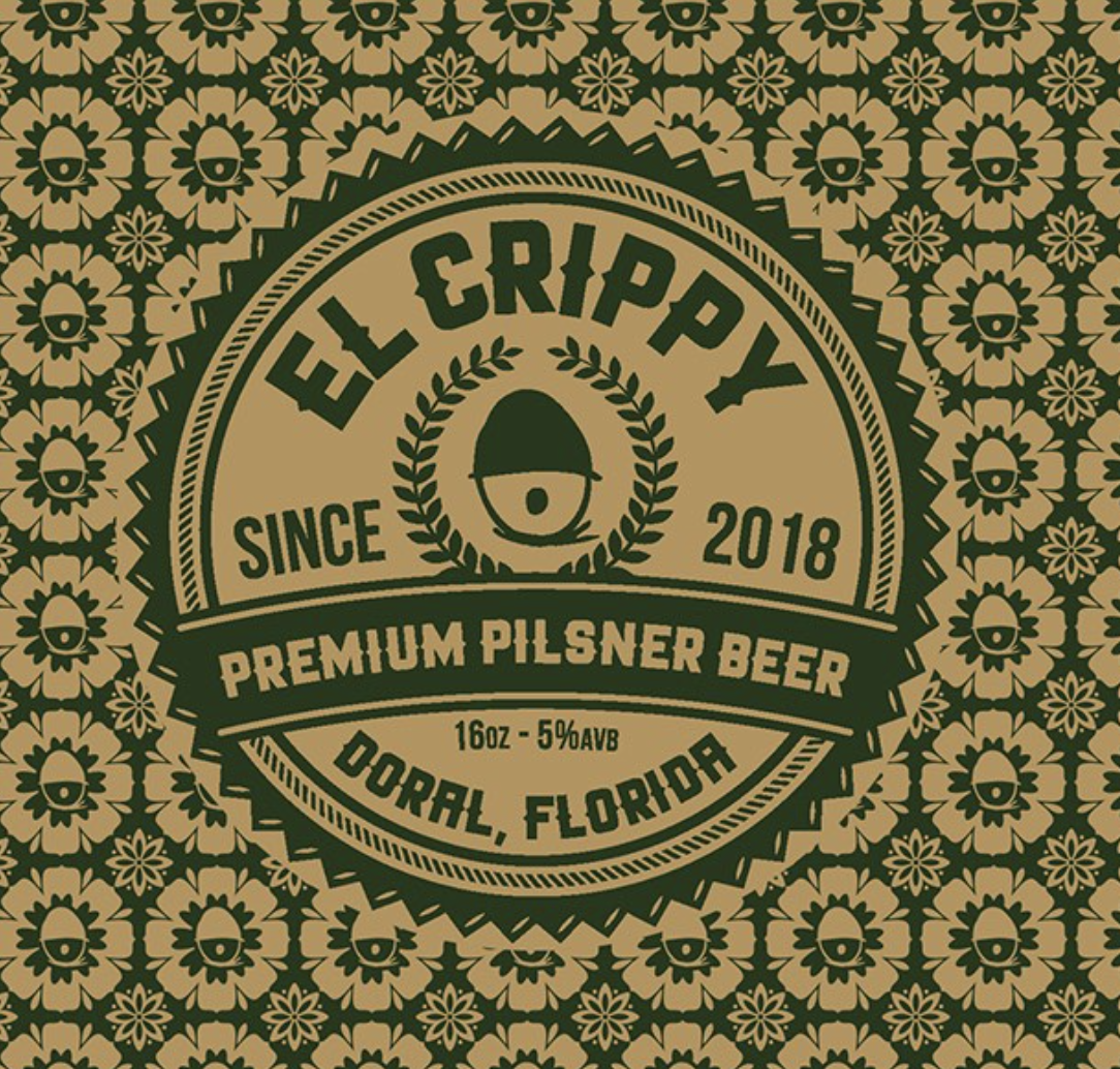 Tripping Animals El Crippy beer Label Full Size
