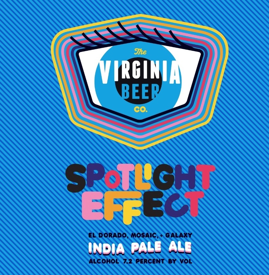 Virginia Beer Co. Spotlight Effect beer Label Full Size