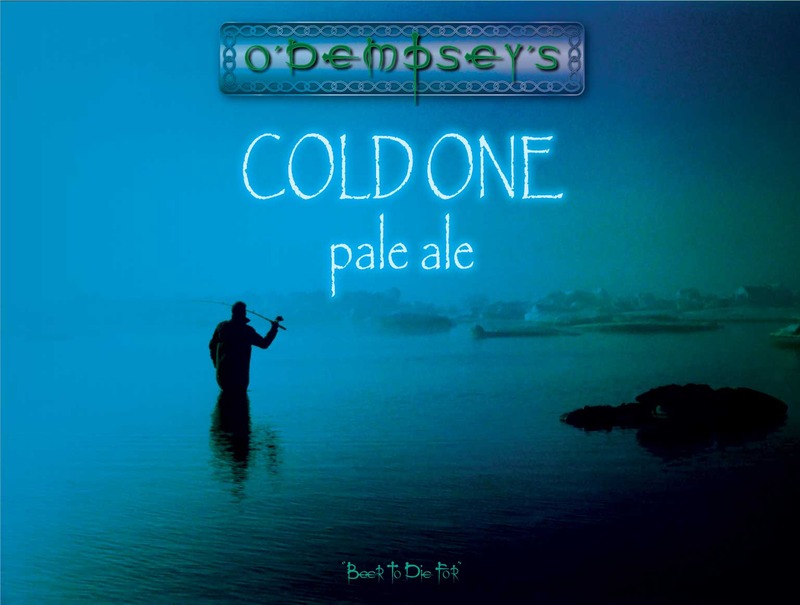 O'Dempsey's Cold One beer Label Full Size