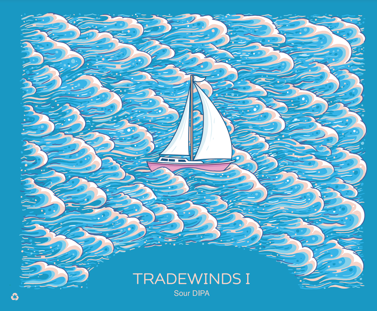 Hudson Valley Tradewinds I beer Label Full Size