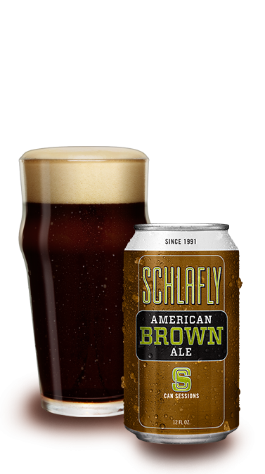 Schlafly Can Sessions: American Brown Ale beer Label Full Size