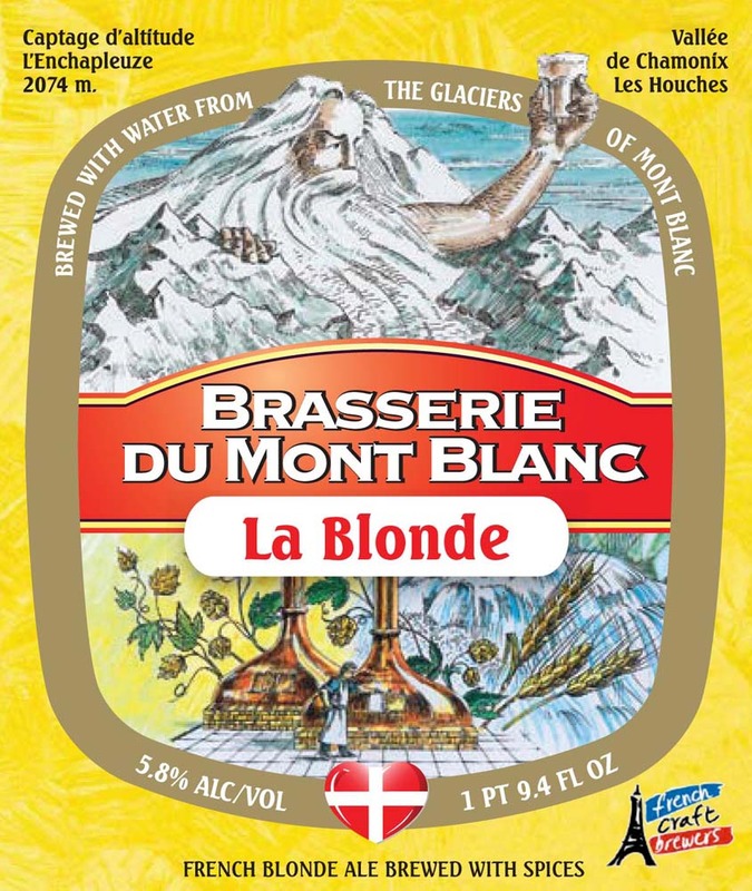 Mont Blanc la Blonde beer Label Full Size