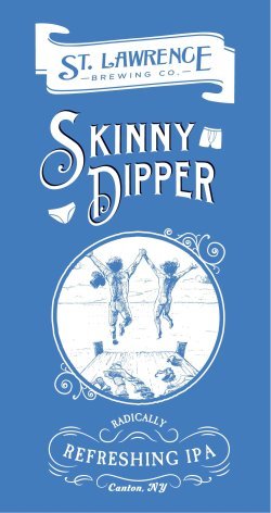 St. Lawrence Skinny Dipper IPA beer Label Full Size