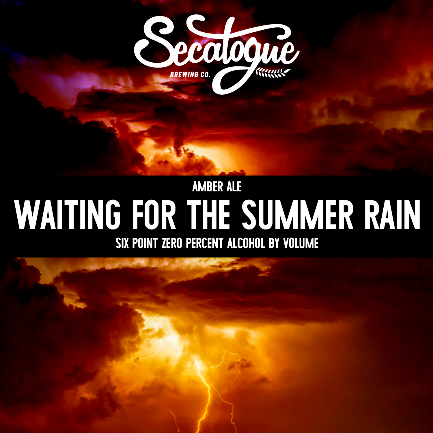 Waiting For The Summer Rain beer Label Full Size