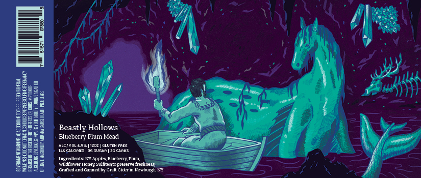 Graft Beastly Hollows beer Label Full Size