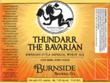 Burnside Thundaar the Bavarian beer