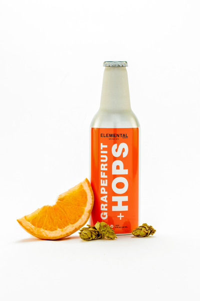 Elemental Mead Grapefruit & Hops beer Label Full Size