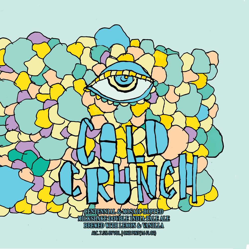 Hop Butcher for the World Cold Crunch beer Label Full Size