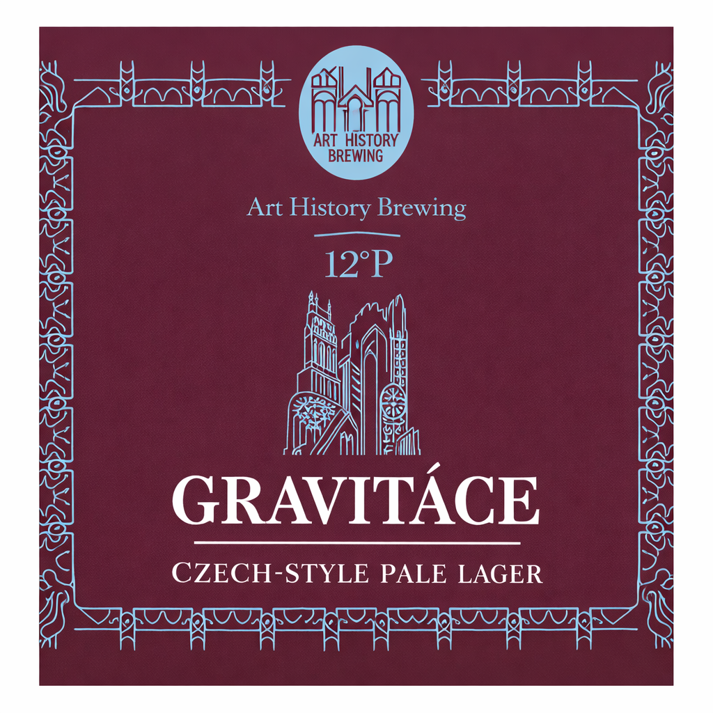 Art History Gravitace beer Label Full Size