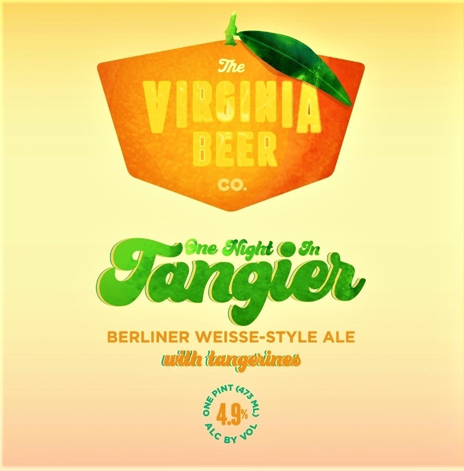 Virginia Beer Co. One Night In Tangier beer Label Full Size