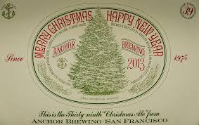 Anchor Merry Christmas Happy New Year 2013 beer Label Full Size