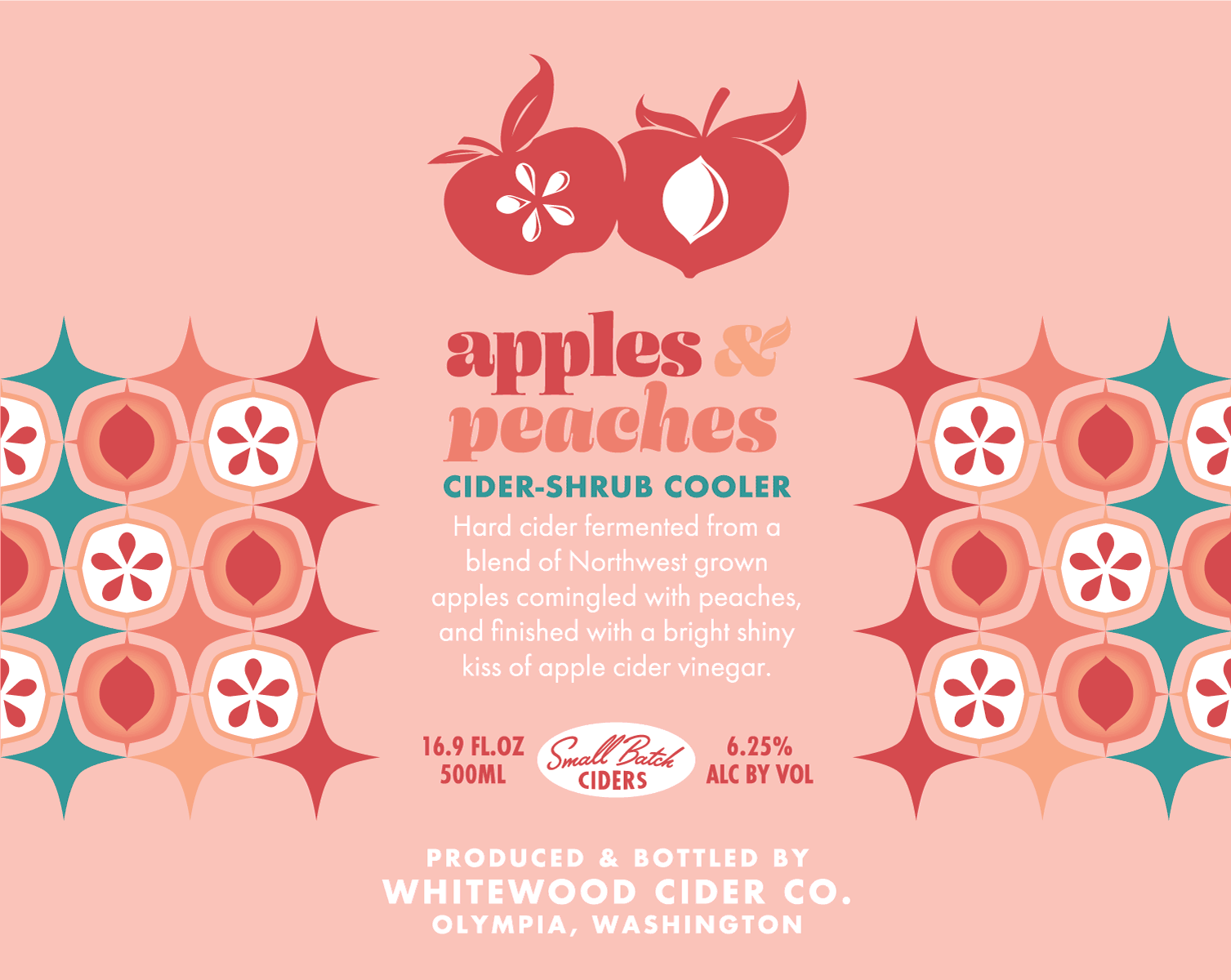 Apples & Peaches beer Label Full Size