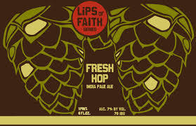 New Belgium Lips of Faith: Fresh Hop IPA beer Label Full Size
