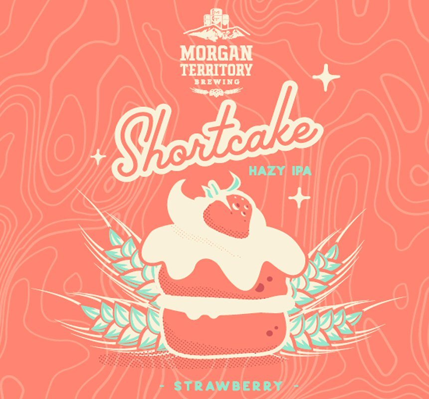 Morgan Territory Shortcake *Strawberry* beer Label Full Size