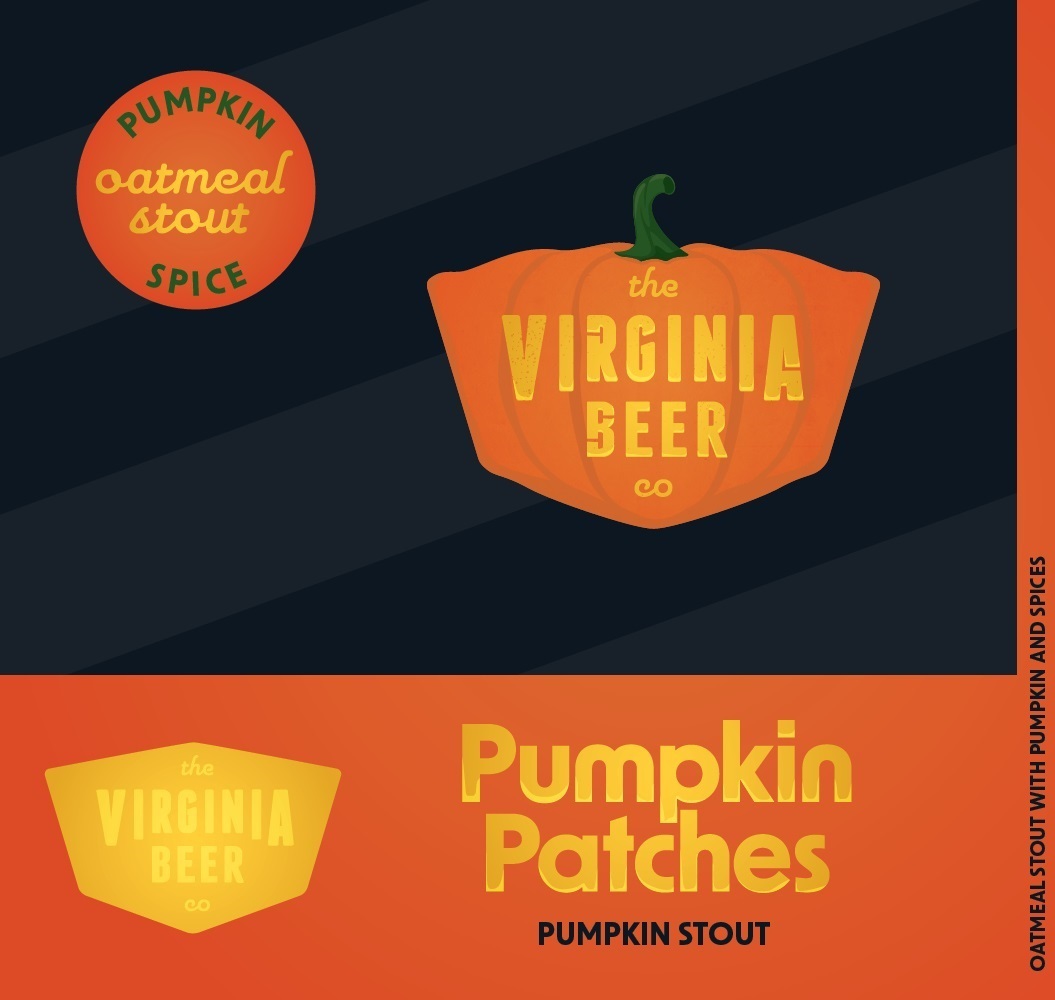 Virginia Beer Co. Pumpkin Patches beer Label Full Size