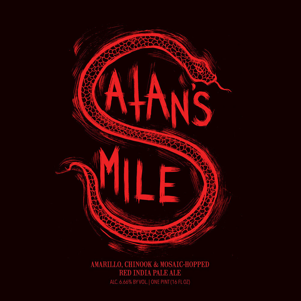 Hop Butcher for the World Satan's Mile beer Label Full Size