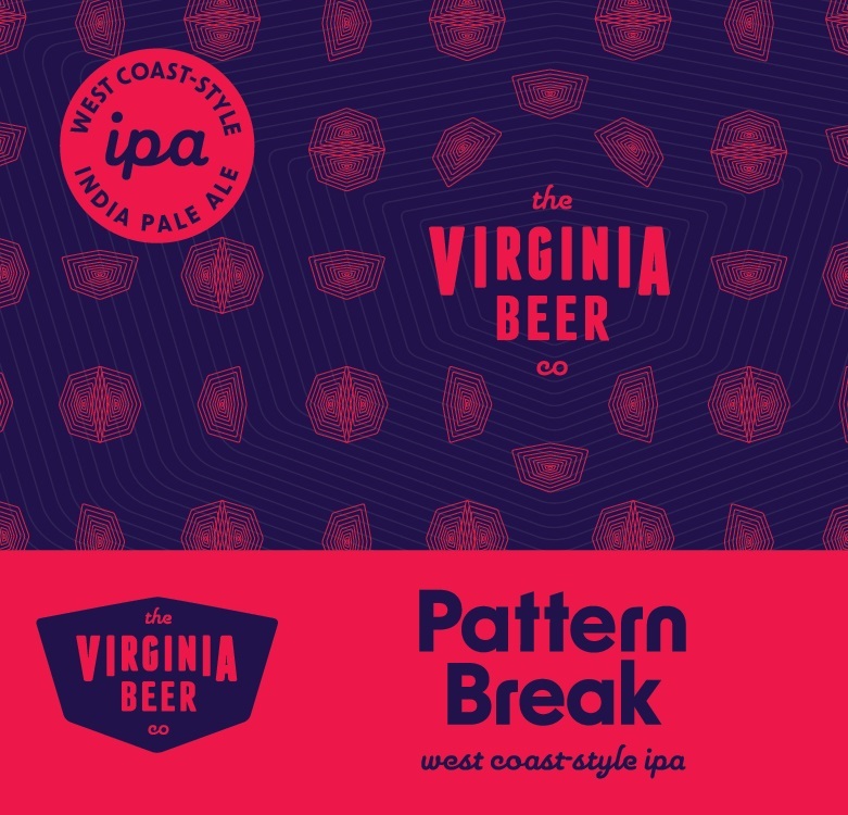 Virginia Beer Co. Pattern Break beer Label Full Size