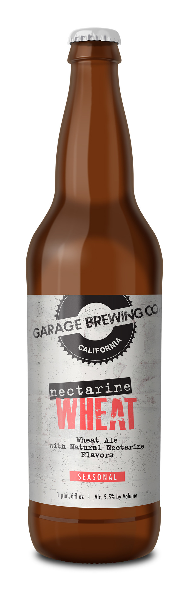 Garage Nectarine Wheat beer Label Full Size