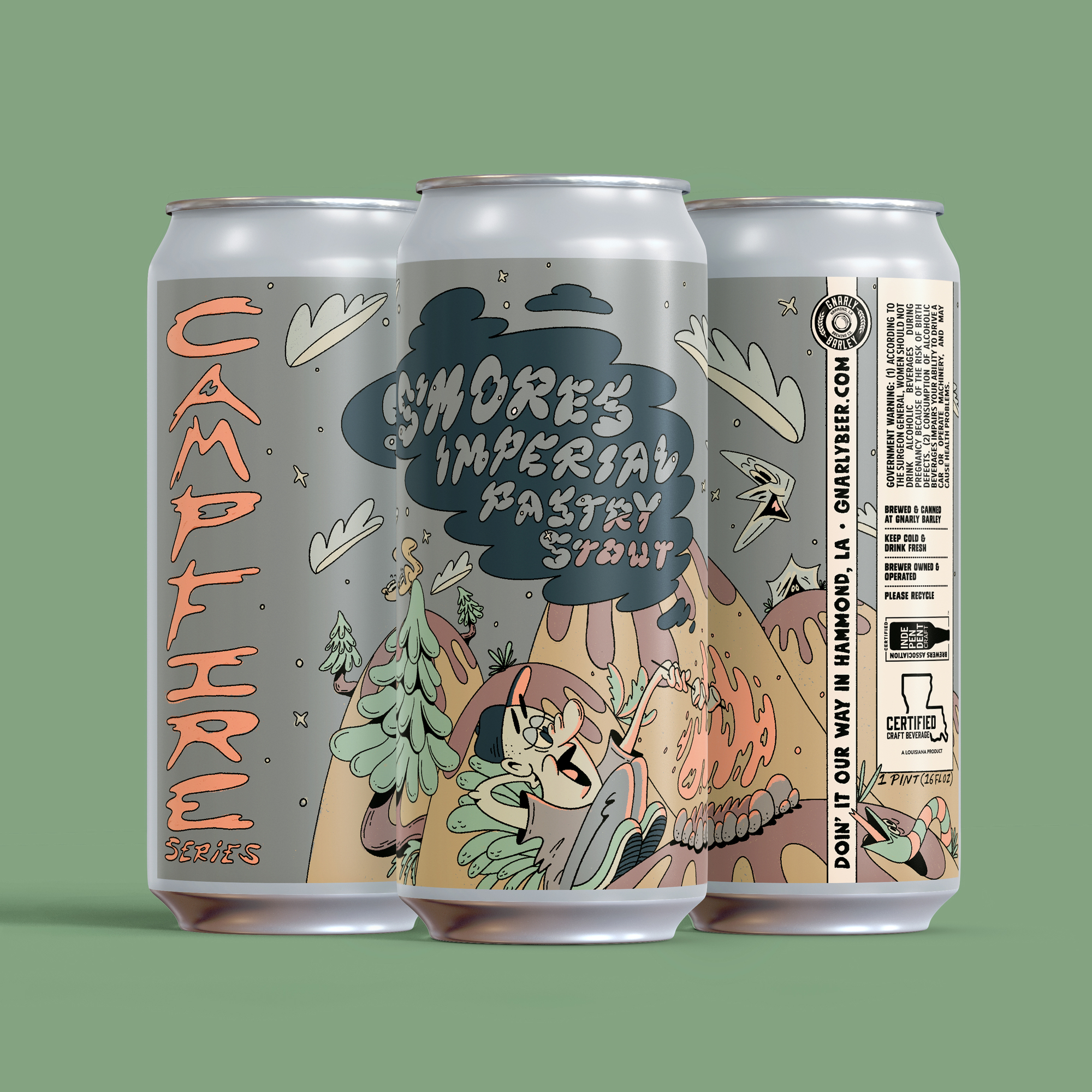Gnarly Barley S'mores Imperial Pastry Stout beer Label Full Size