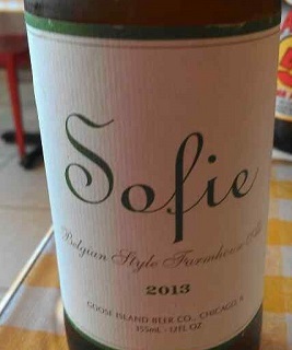 Goose Island Sofie 2013 beer Label Full Size