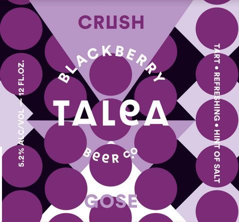 TALEA Blackberry Crush beer Label Full Size