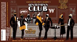 Widmer Brothers + Cigar City Gentlemen's Club Old Fashioned Style Ale beer Label Full Size