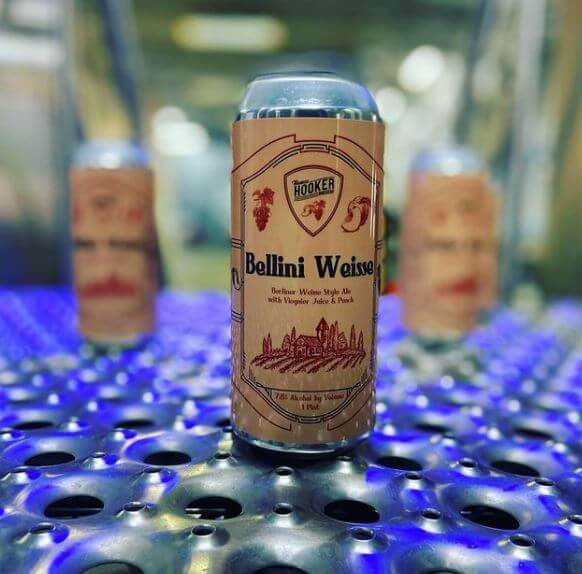 Thomas Hooker Bellini Weisse beer Label Full Size