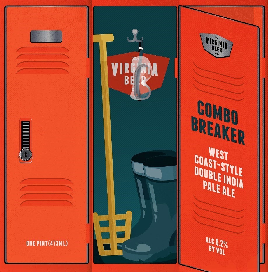 Virginia Beer Co. Combo Breaker beer Label Full Size