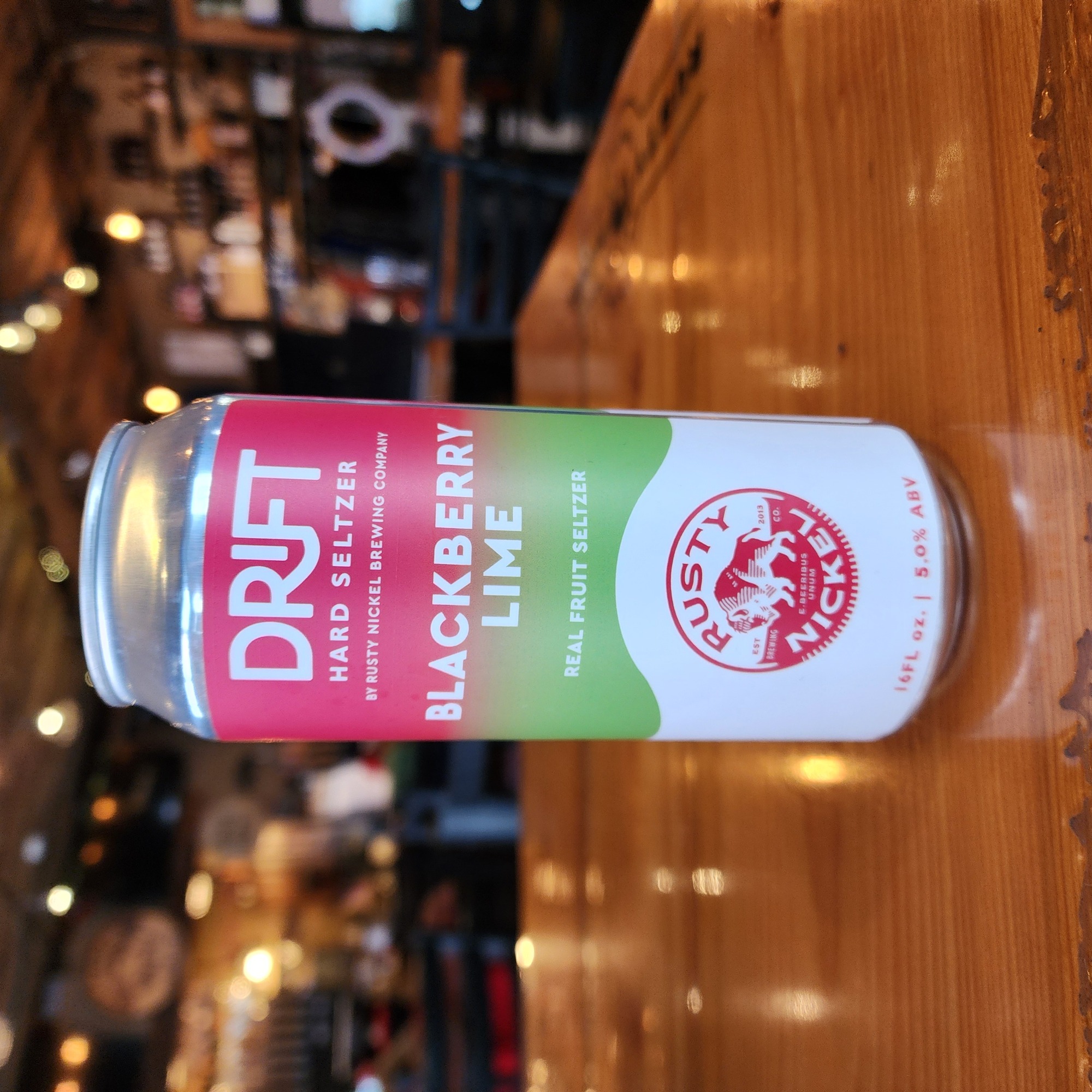 Rusty Nickel Drift BlackBerry Lime beer Label Full Size