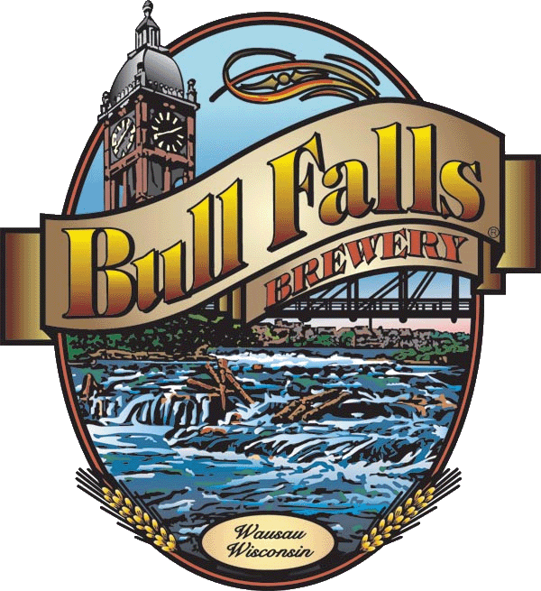 Bull Falls Nut Brown beer Label Full Size