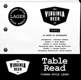Virginia Beer Co. Table Read beer