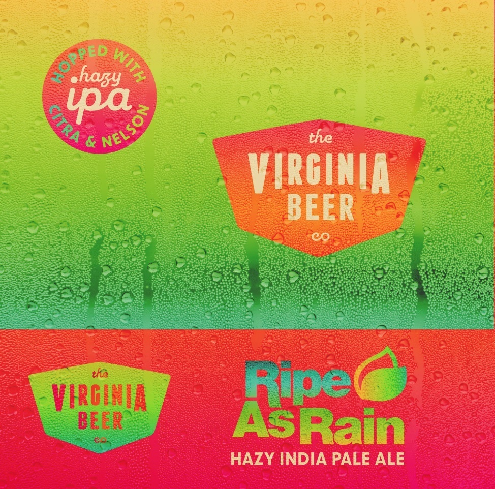 Virginia Beer Co. Ripe As Rain beer Label Full Size