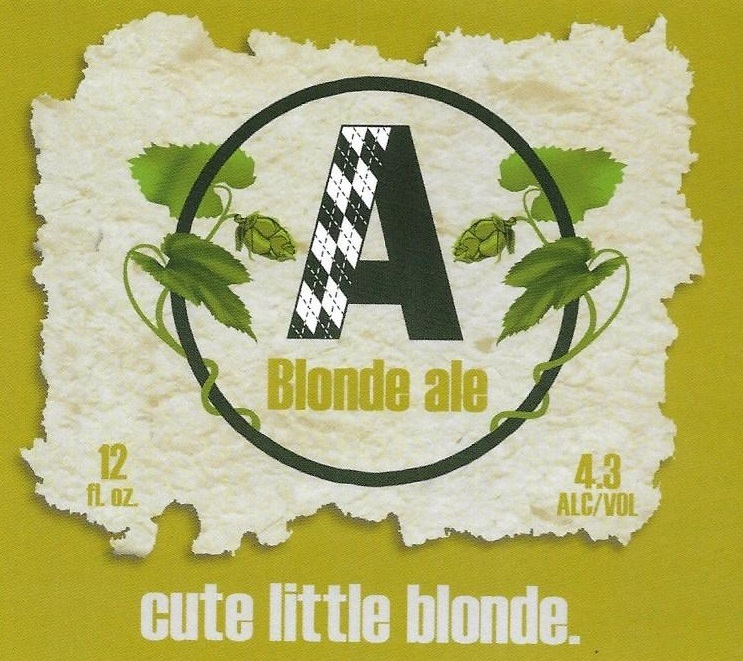 Argyle Cute Little Blonde beer Label Full Size