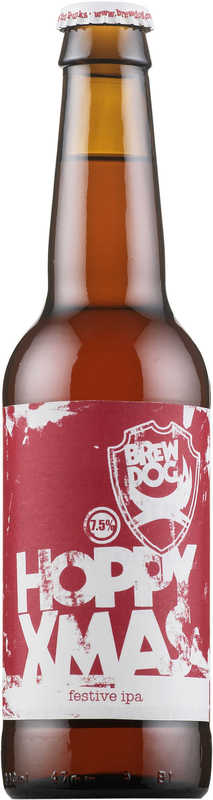 BrewDog Hoppy Christmas beer Label Full Size