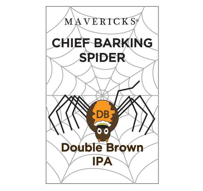 Half Moon Bay Chief Barking Spider beer Label Full Size