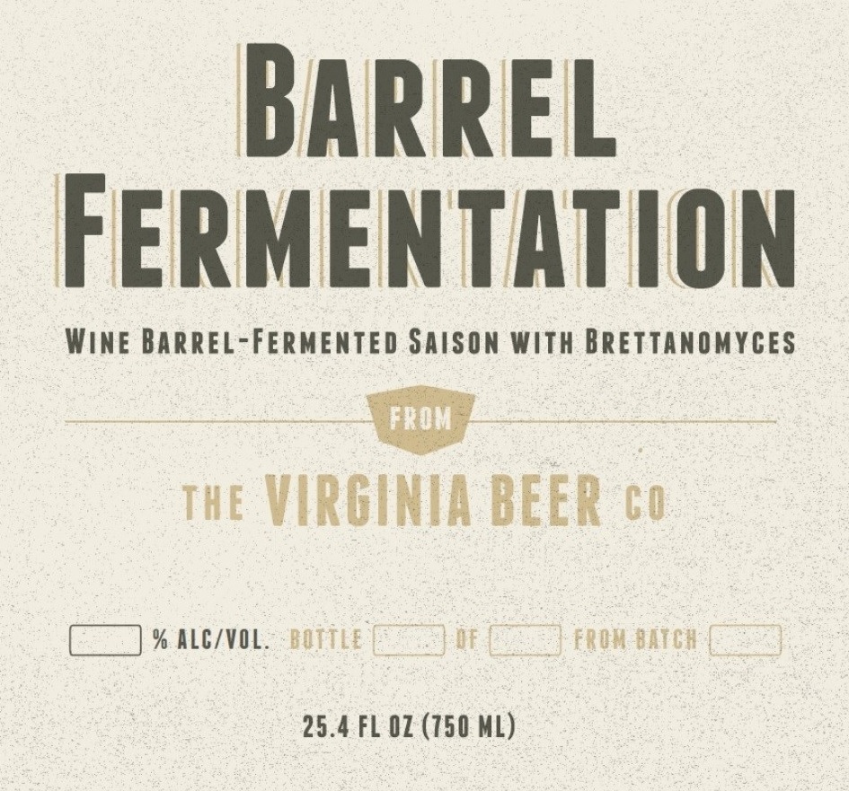 Virginia Beer Co. Saison Tournante - Barrel Fermentation III beer Label Full Size