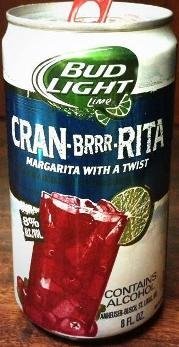 Bud Light Lime Cran-Brrr-Rita beer Label Full Size
