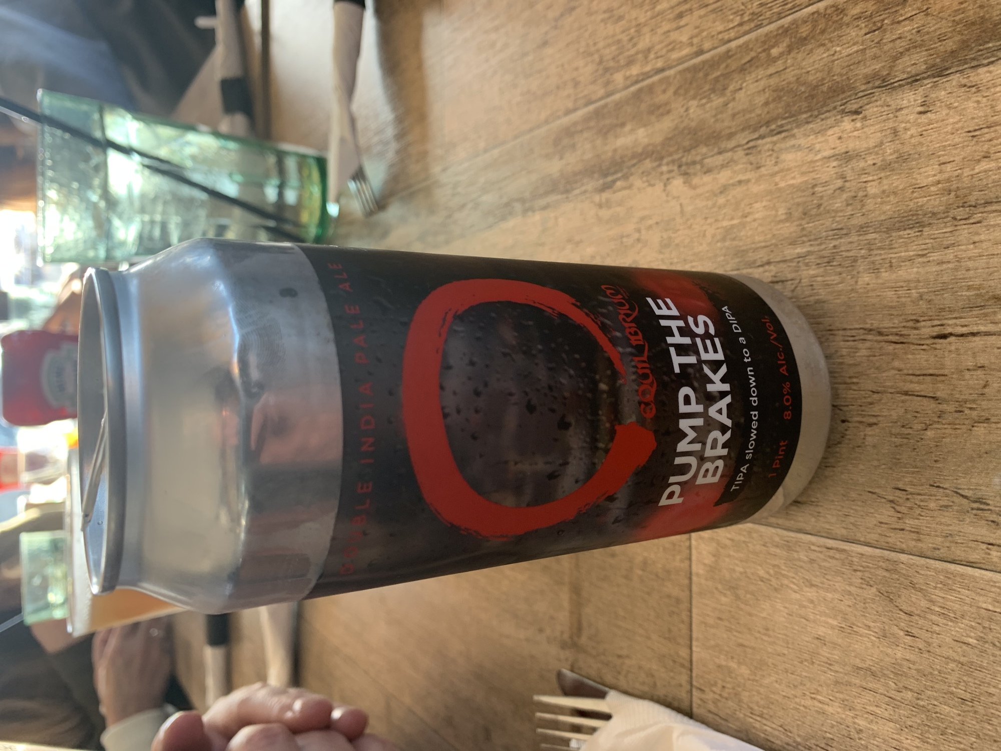 Equilibrium Pump the Brakes beer Label Full Size