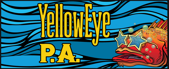 Broken Tooth YellowEye P.A beer Label Full Size